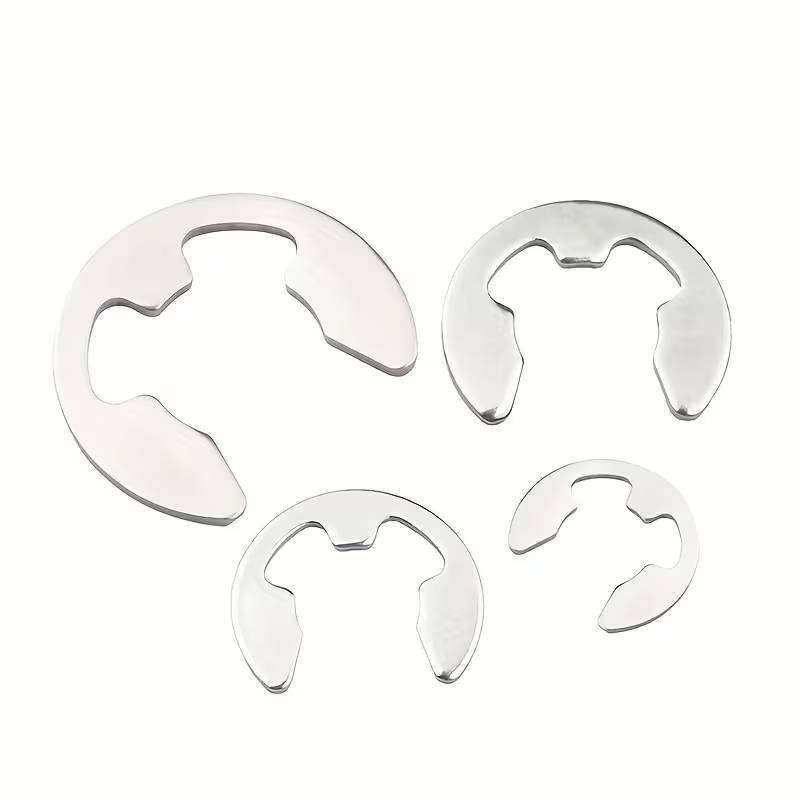 120pcs stainless steel snap ring set M1.5-M12 assorted E-type retaining rings