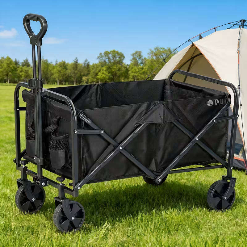 Heavy-duty multi-functional folding trolley