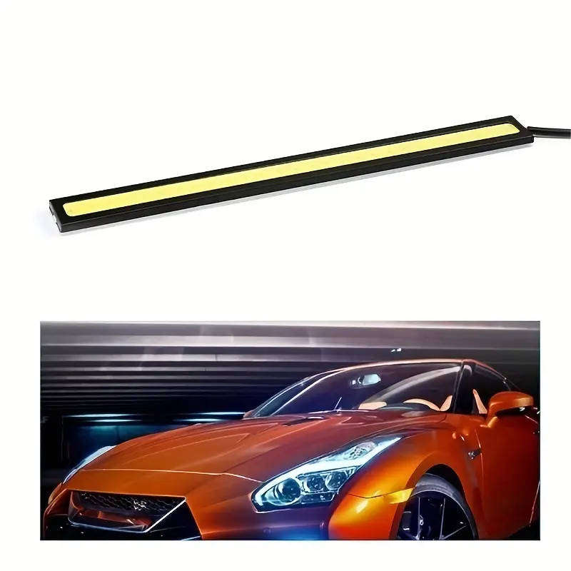 2Pcs 17cm Universal COB LED Car Daytime Running strip