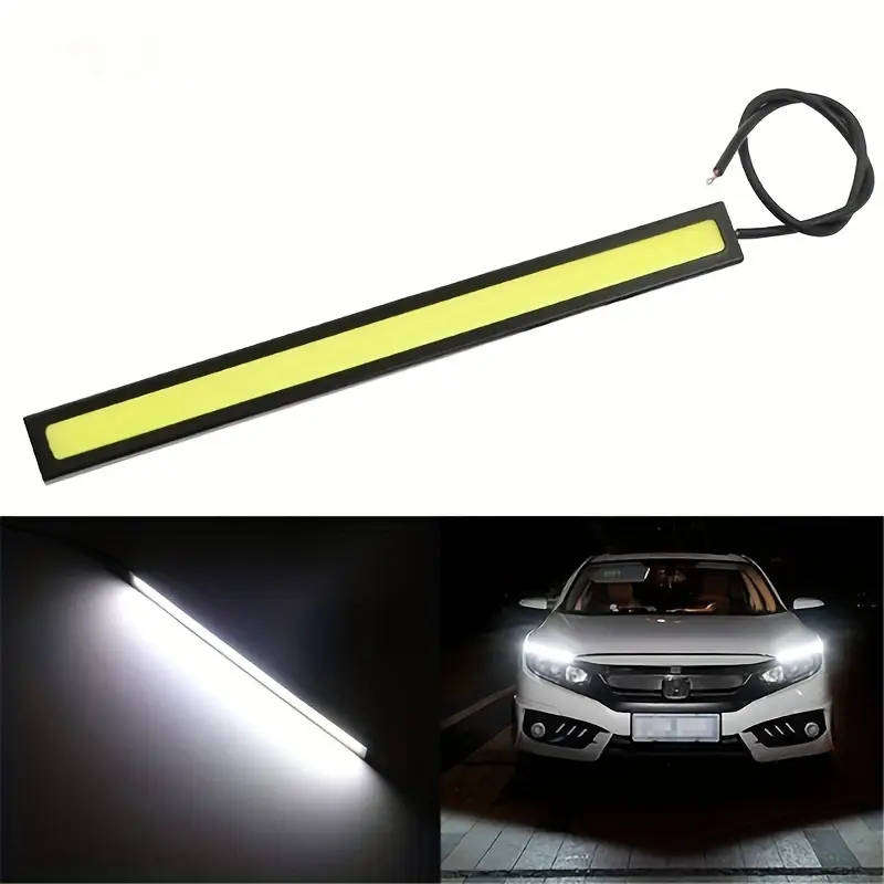 2Pcs 17cm Universal COB LED Car Daytime Running strip