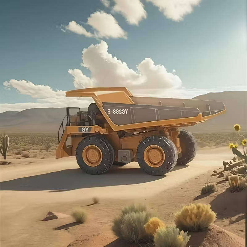 Remote controlled electric metal dump truck