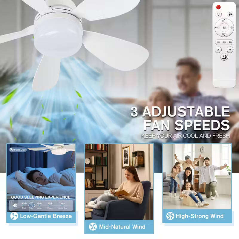 3 speed dynamic celling fan with light