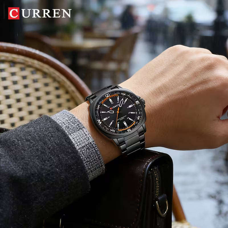Curren premium men's stainless steel watch 41mm
