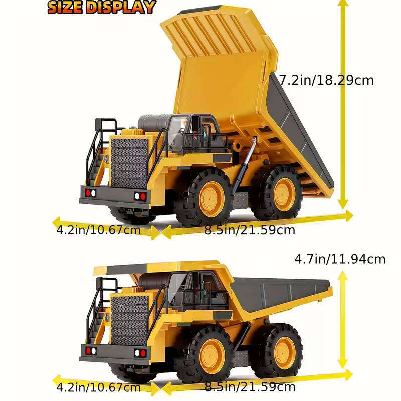 Remote controlled electric metal dump truck