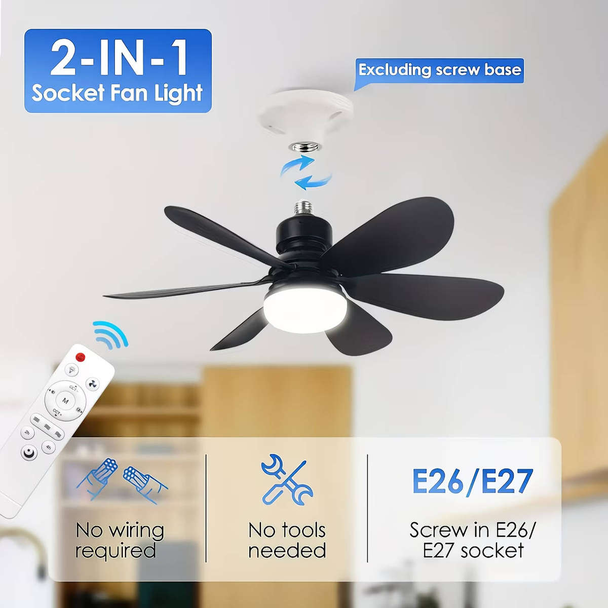 3 speed dynamic celling fan with light