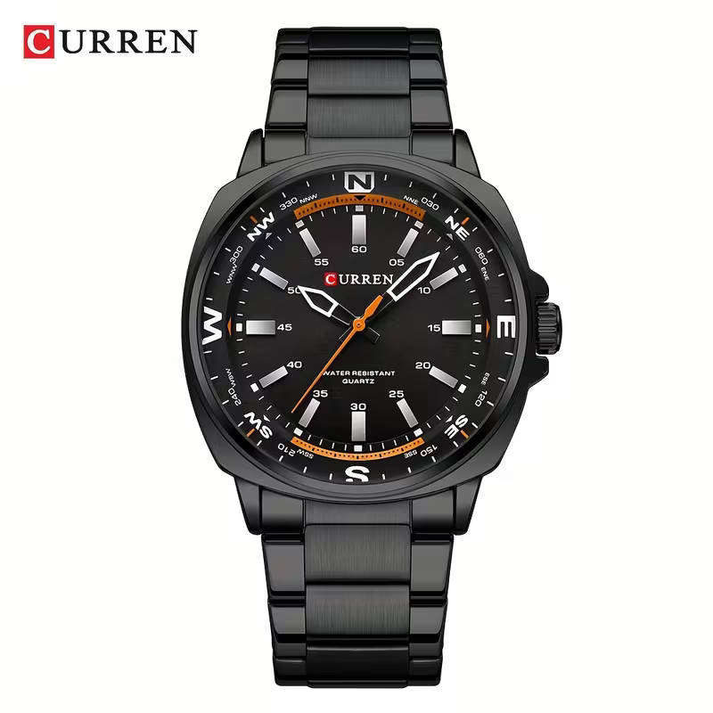 Curren premium men's stainless steel watch 41mm
