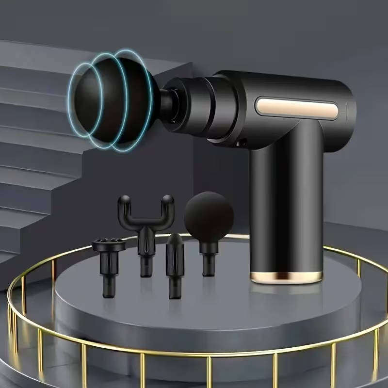 4-head Interchangeable Rechargeable Massage Gun