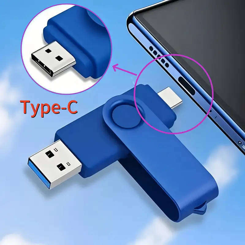 116GB dual ended USB A and C flash drive