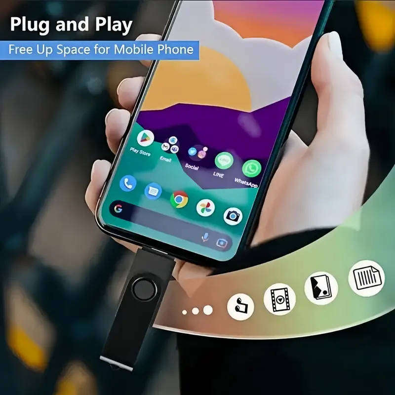 116GB dual ended USB A and C flash drive