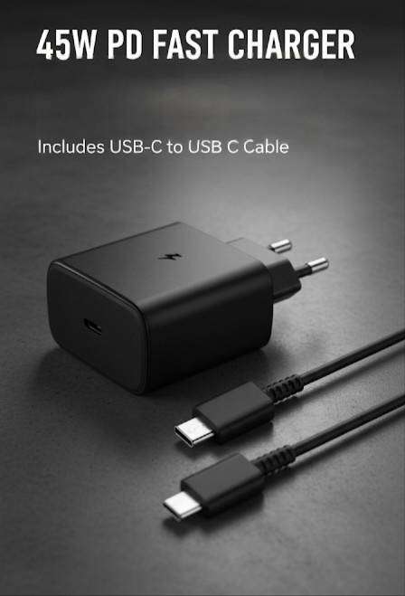 45W PD Fast charger with USB C to C cable
