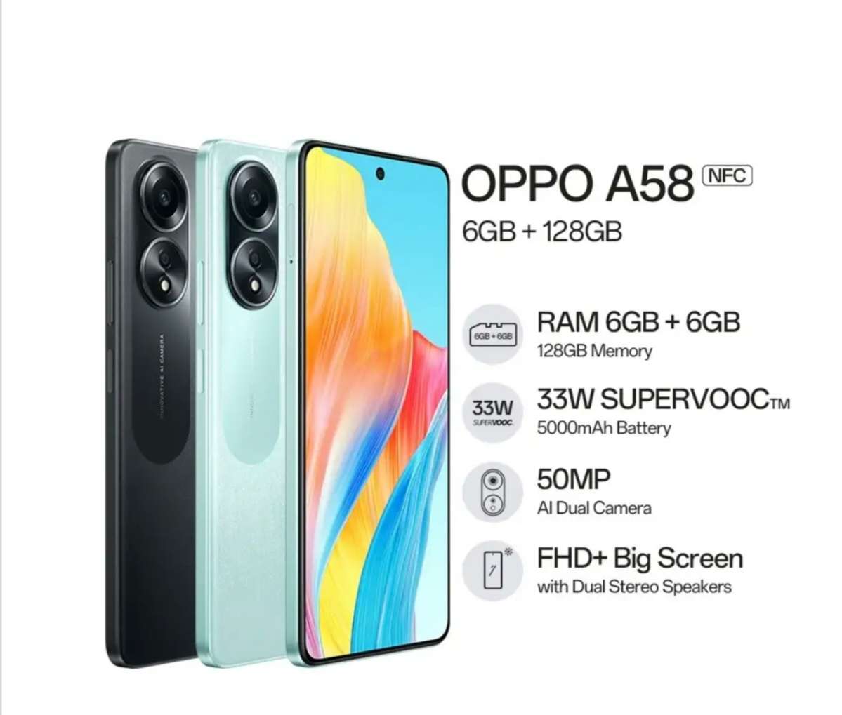 Oppo A58 128 GB dual sim