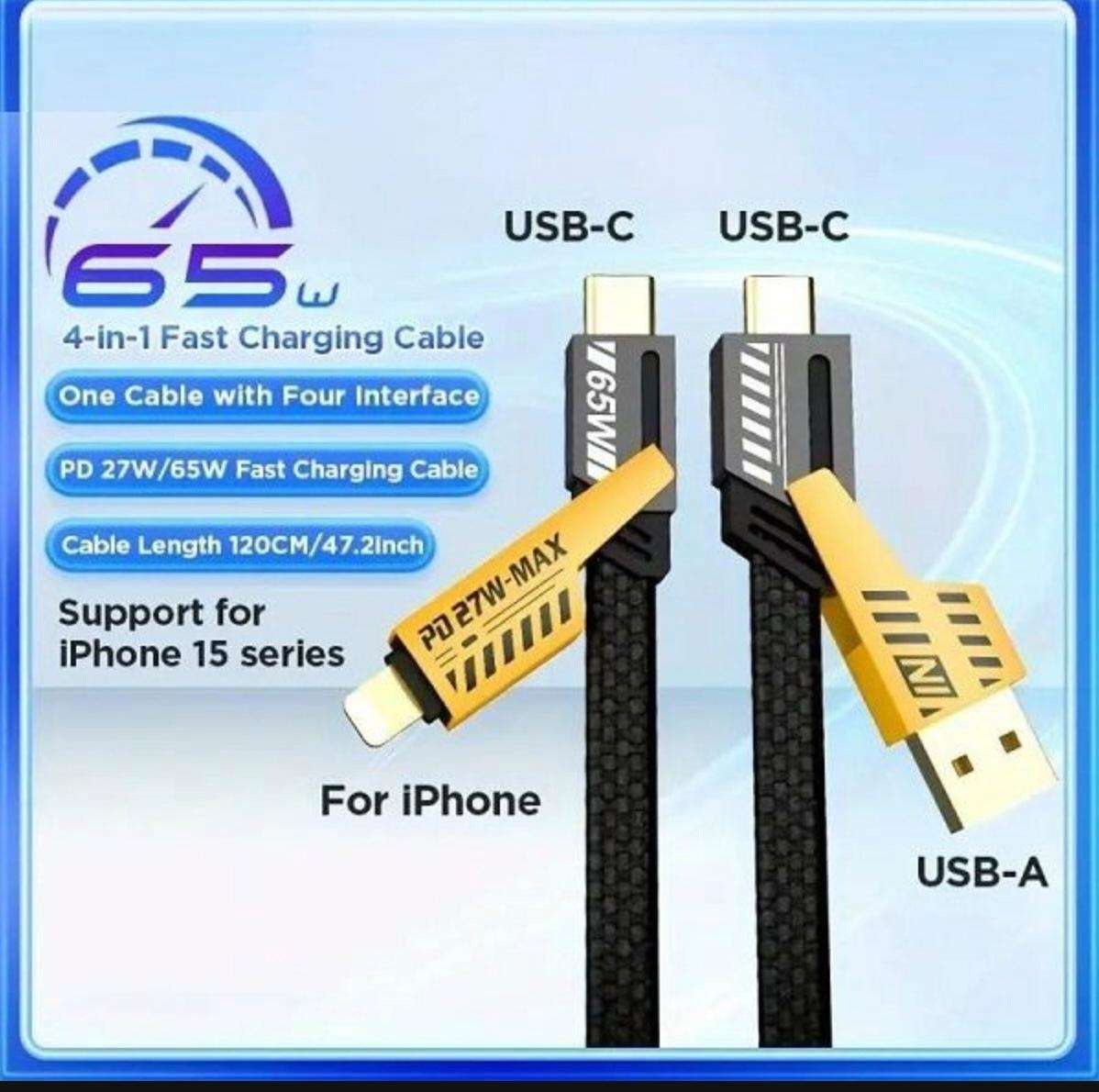4 in 1 charging cable
