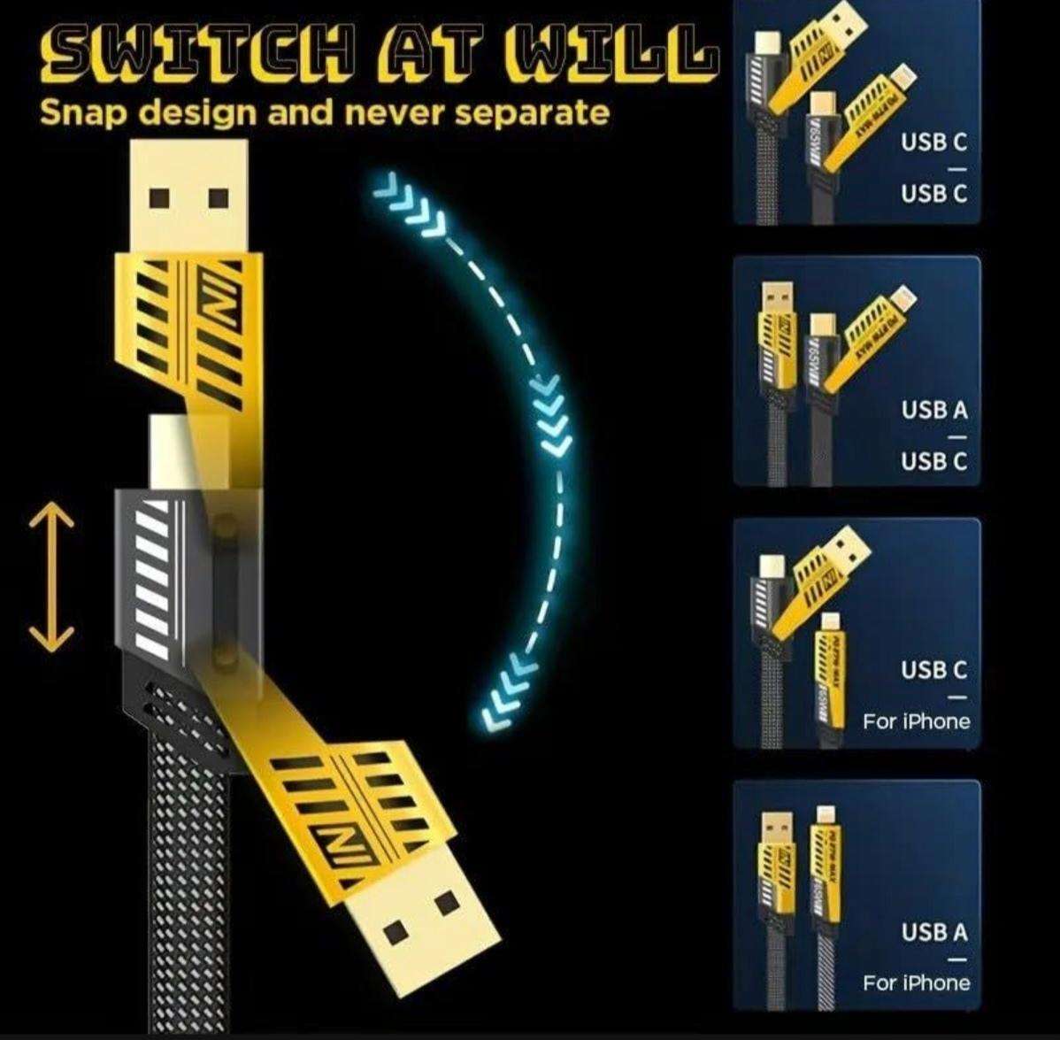 4 in 1 charging cable