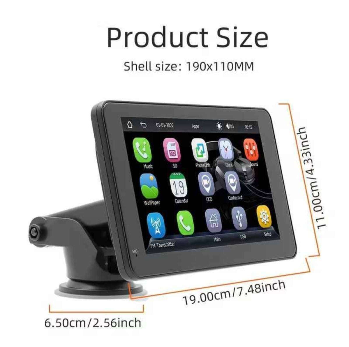 7'' Wirless carplay and Android auto touch screen media player