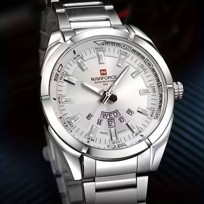NaviForce Premium Stainless Steel Watch