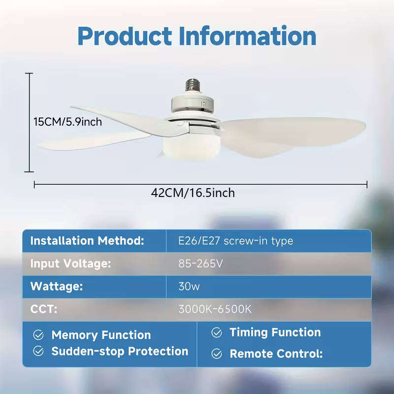 3 speed dynamic celling fan with light