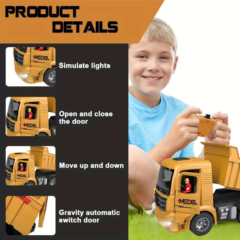 Remote controlled electric dump truck