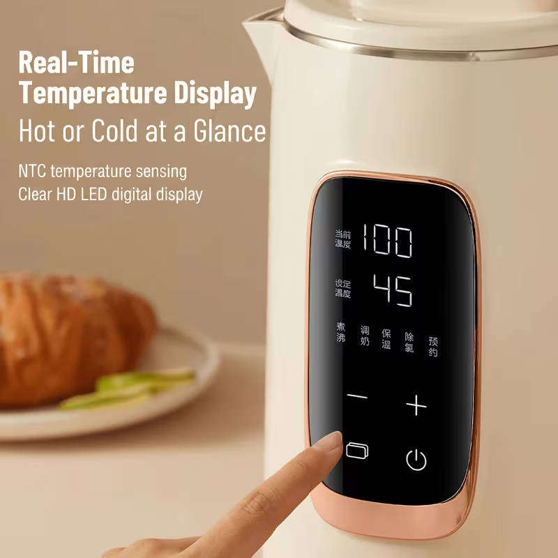 Smart 1.5L double wall electric kettle - energy efficient and stylish