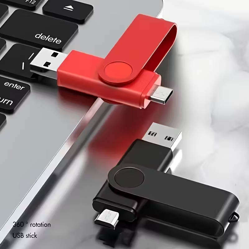 100GB dual ended USB A and C flash drive