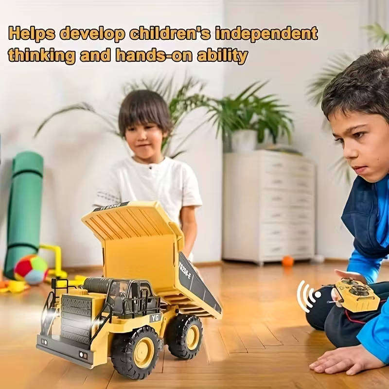 Remote controlled electric metal dump truck