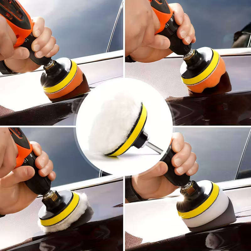 25pcs Drill buffing pad set foam polishing kit for sanding ,waxing and  detailing