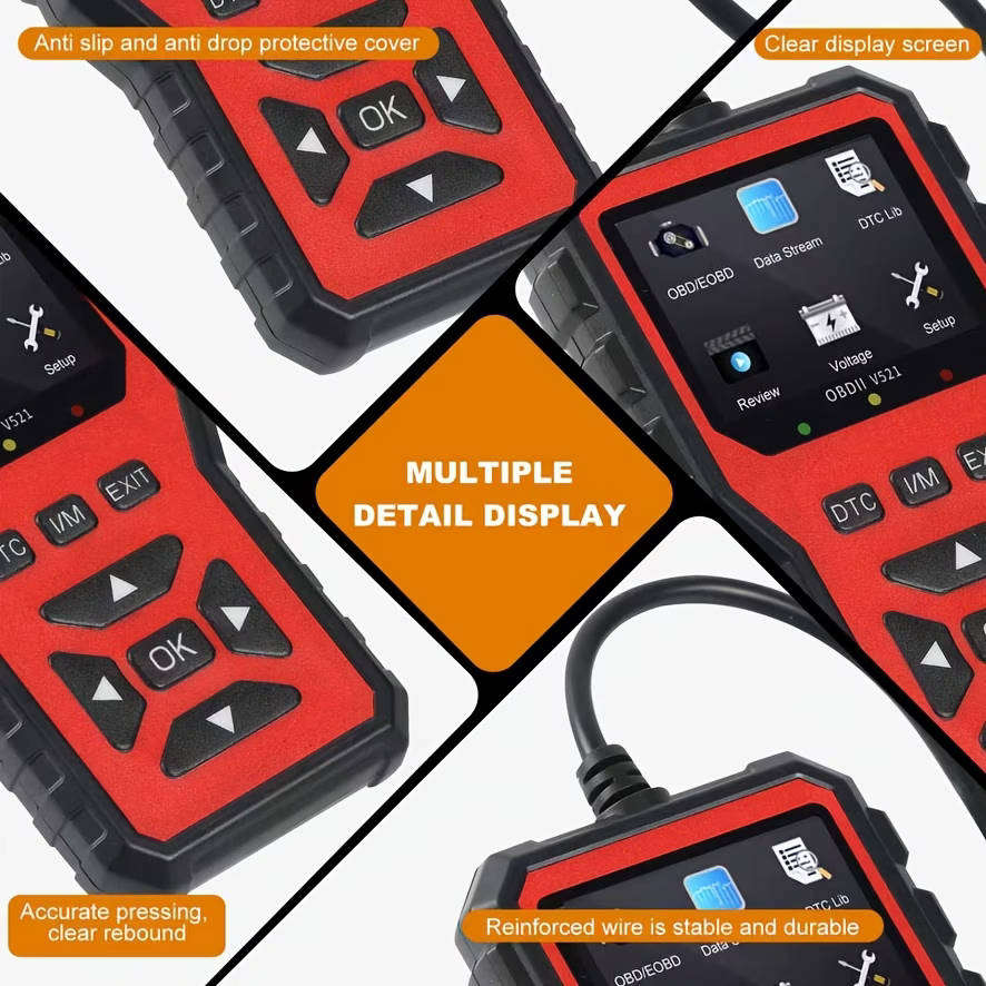 OBD automotive diagnostic tool - universal car scanner for vehicle fault codes