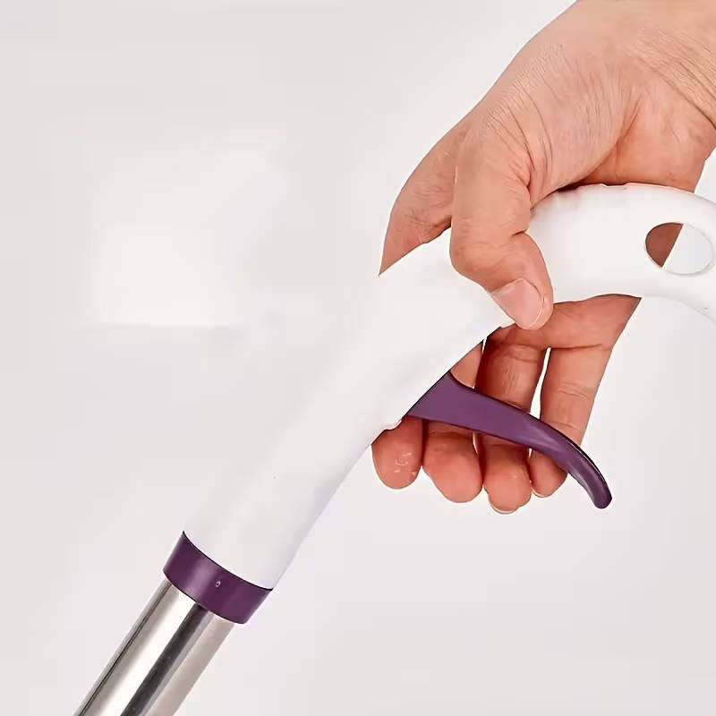 Portable spray mop for floor cleaning with 3 replaceable pads and refill bottle