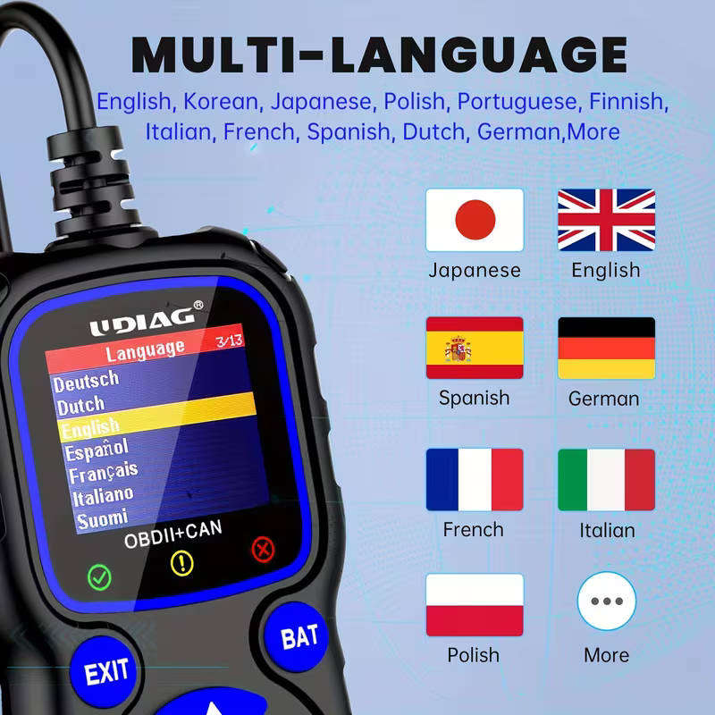 UDIAG CR720 OBD2 Diagnostic Scanner - Car Engine Code Reader
