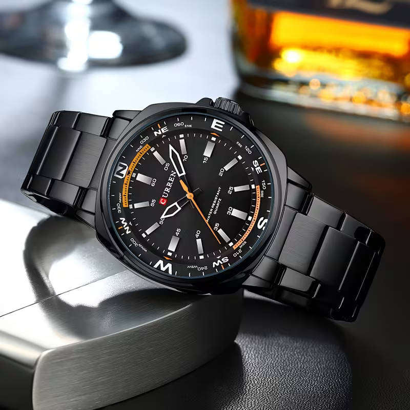 Curren premium men's stainless steel watch 41mm