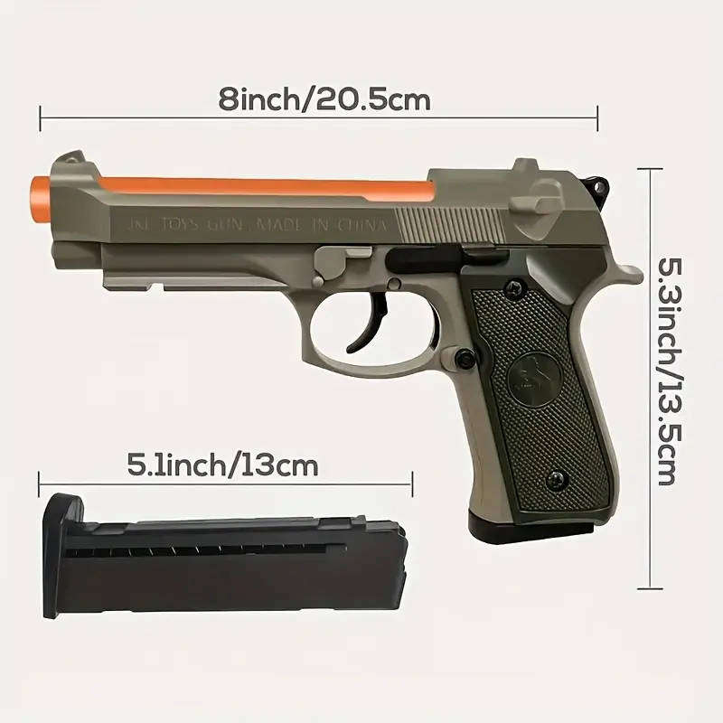 Semi-automatic airsoft pistol