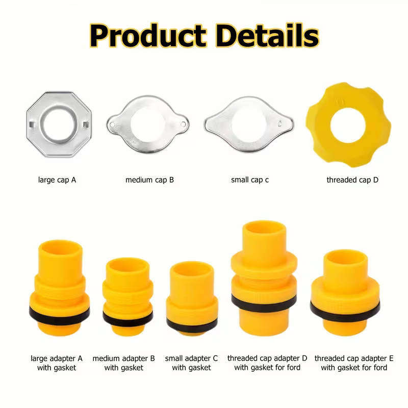 No-Spill coolant funnel kit 19pcs for automotive maintenance