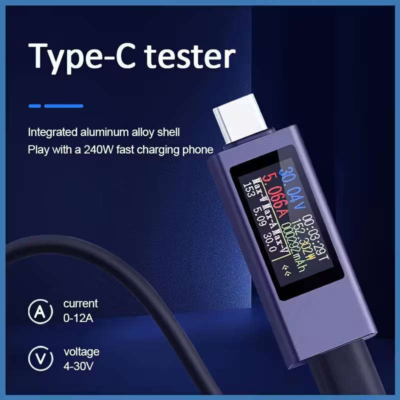 USB C voltage and current tester
