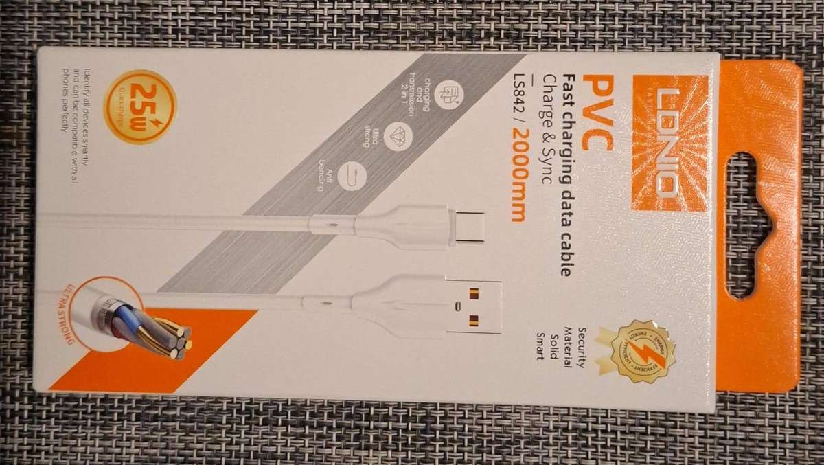 LDNIO PVC Fast Charging Cable 25W for Sale  Brand New