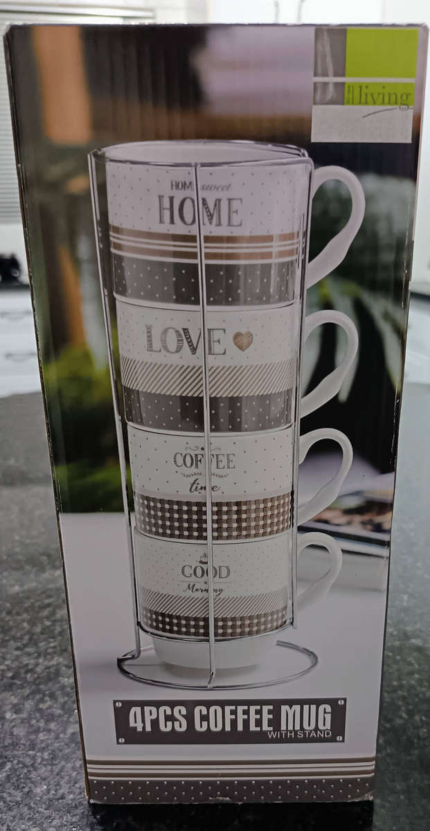 4-Piece Stackable Coffee Mug