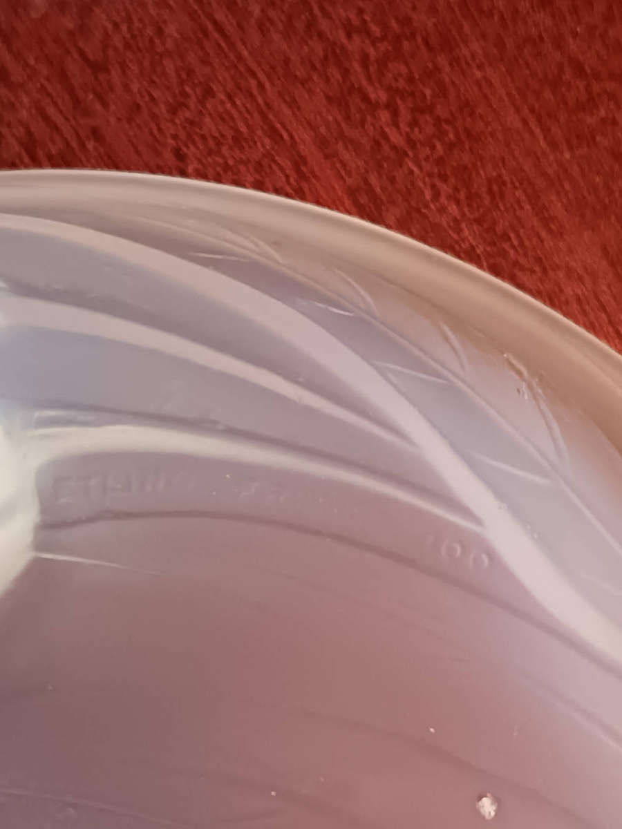 Etling Art Deco Bowl Opalescent Glass France 1930s
