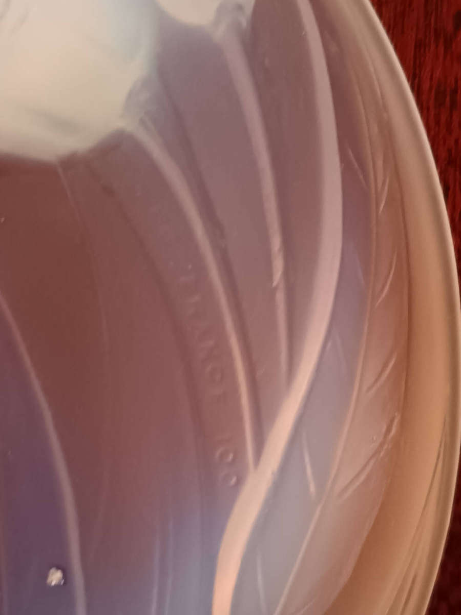 Etling Art Deco Bowl Opalescent Glass France 1930s