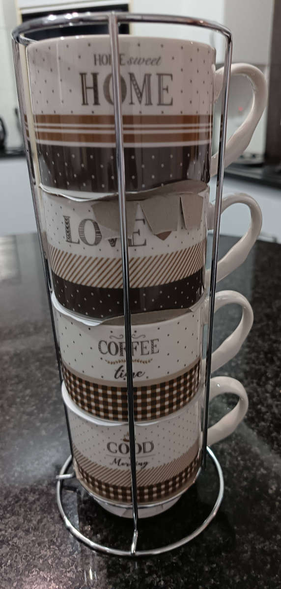 4-Piece Stackable Coffee Mug