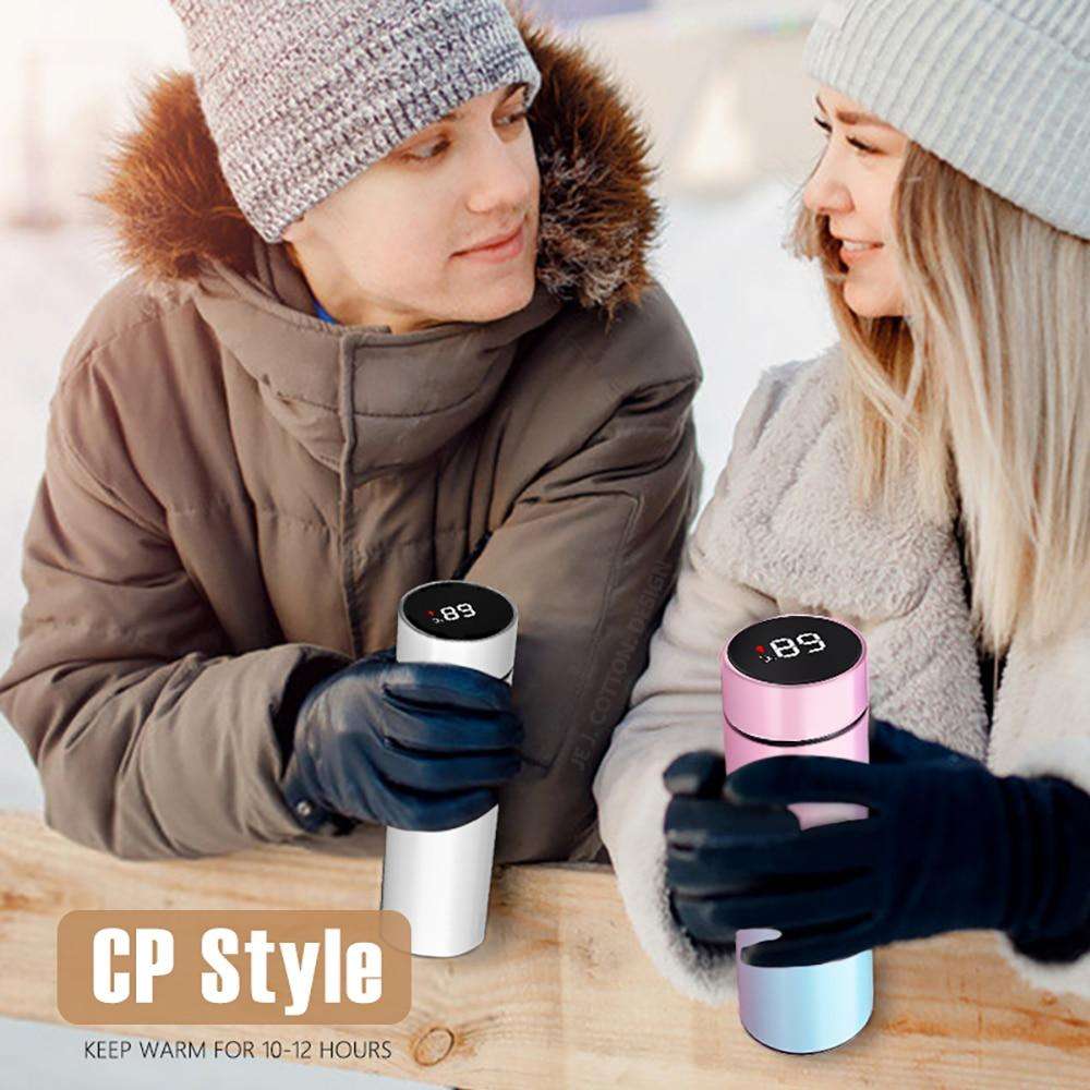 Stainless Steel Thermo Water Bottle with Temperature Display 500ml