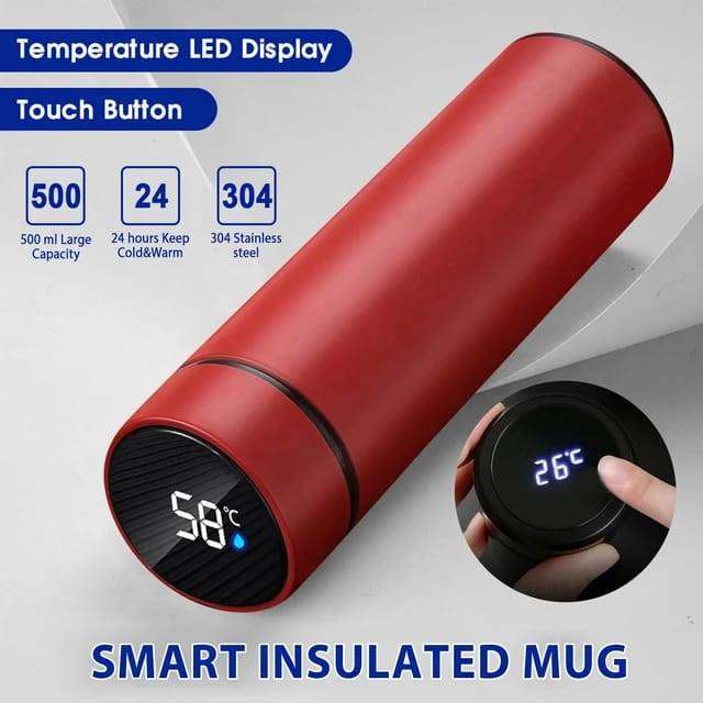 Stainless Steel Thermo Water Bottle with Temperature Display 500ml