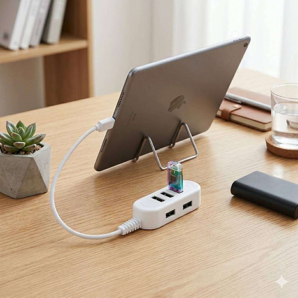 3-Port USB Hub Splitter Plug And Play