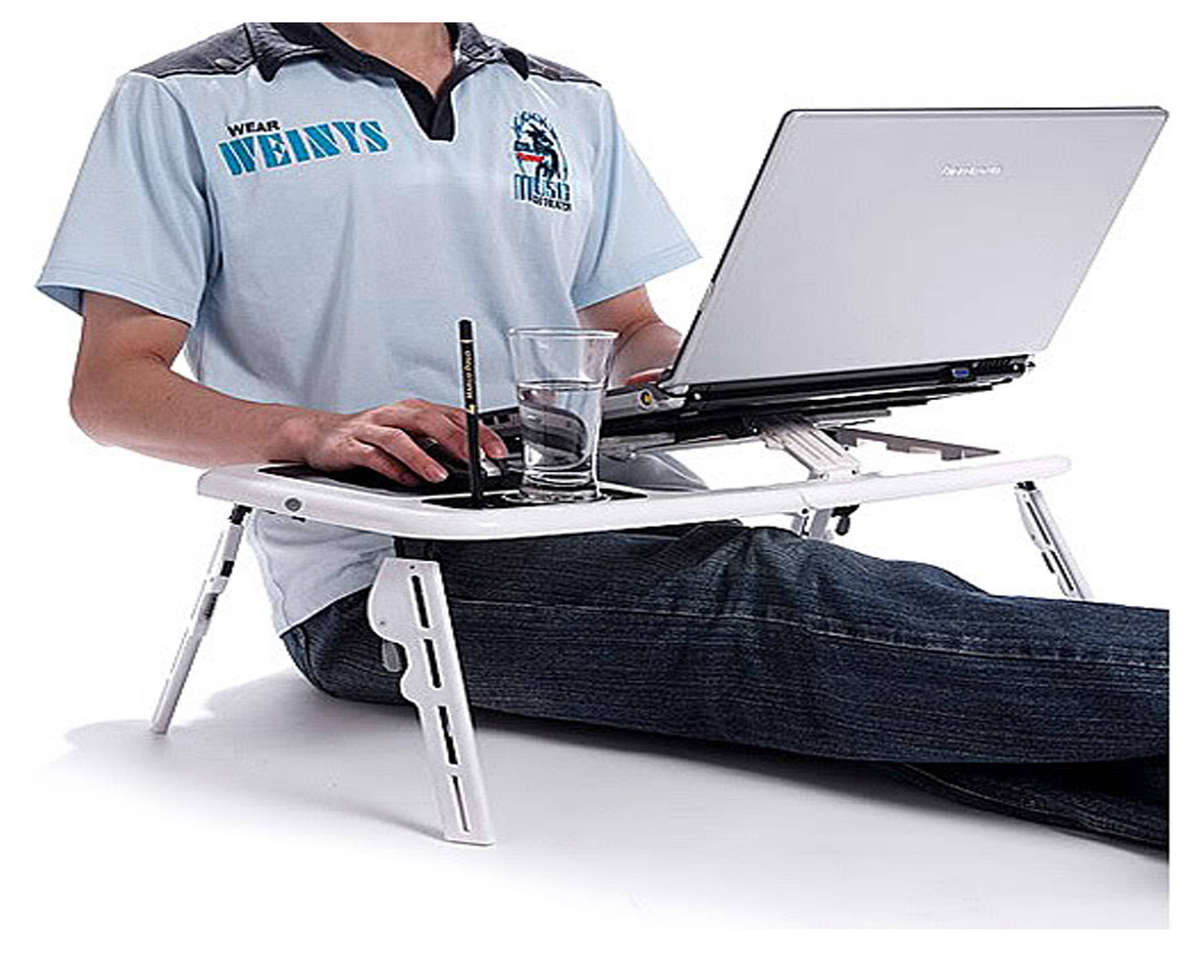E-Table Laptop Portable Table  Black