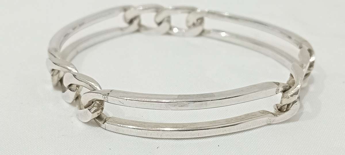 Sterling silver chunky bracelet