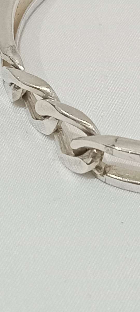 Sterling silver chunky bracelet