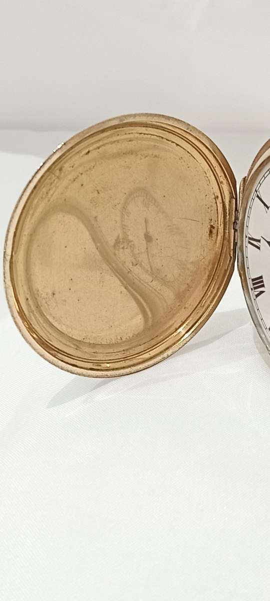 1924 Elgin Hunting gold plated pocket watch