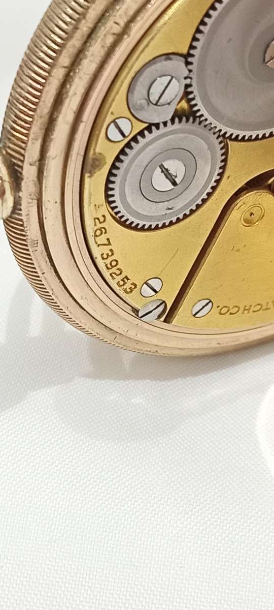 1924 Elgin Hunting gold plated pocket watch