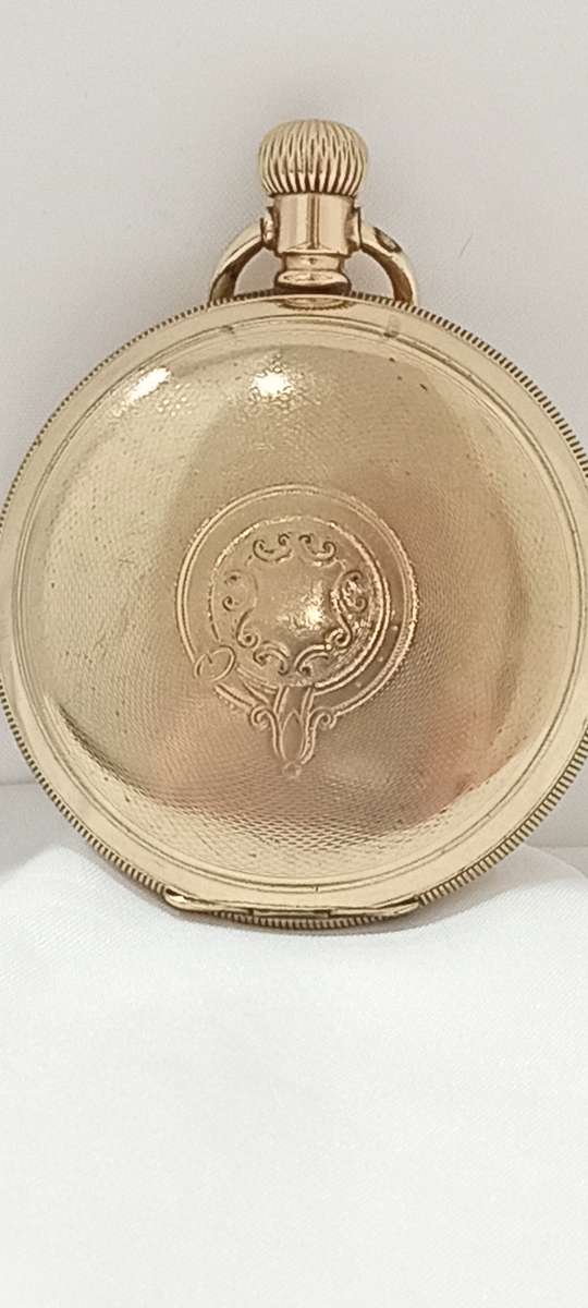 1924 Elgin Hunting gold plated pocket watch