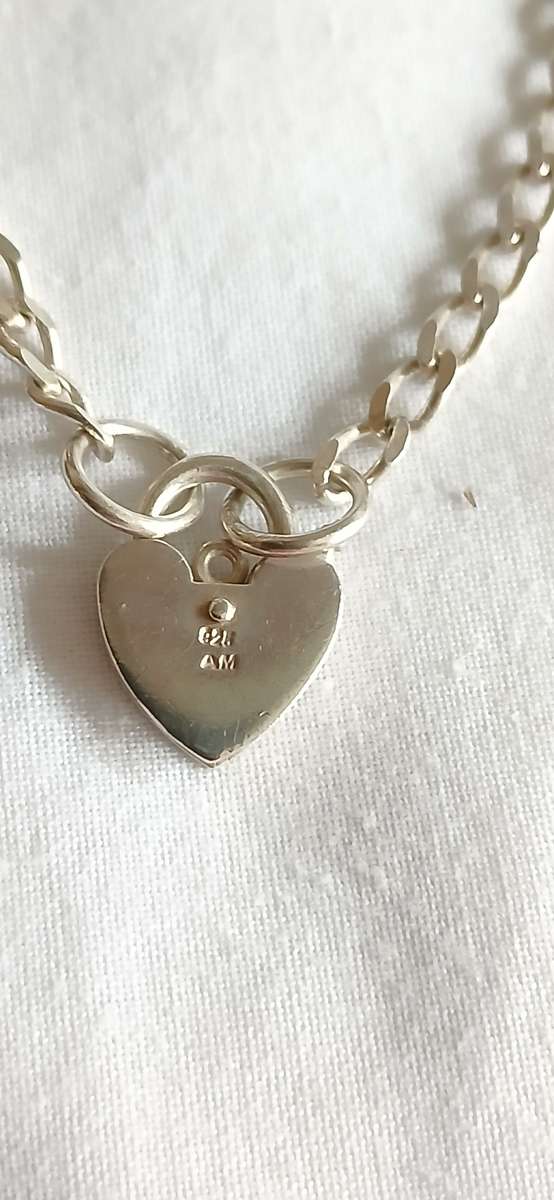 Vintage sterling silver charm bracelet