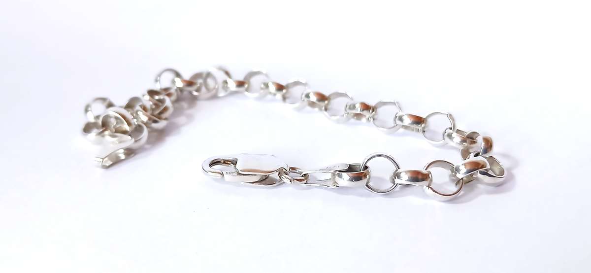 Sterling silver belcher bracelet