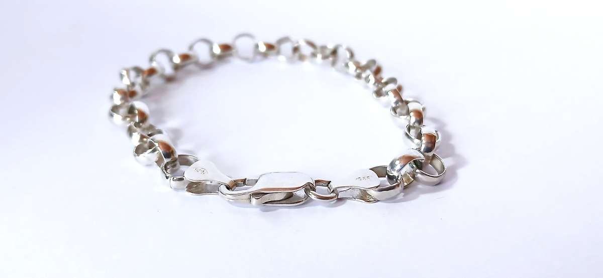Sterling silver belcher bracelet