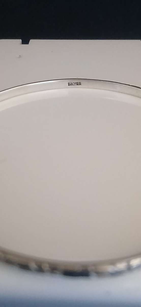 Sterling silver 'patterned' bangle